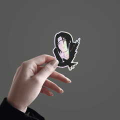 Itachi Uchiha Holographic Sticker - sticckiz.com