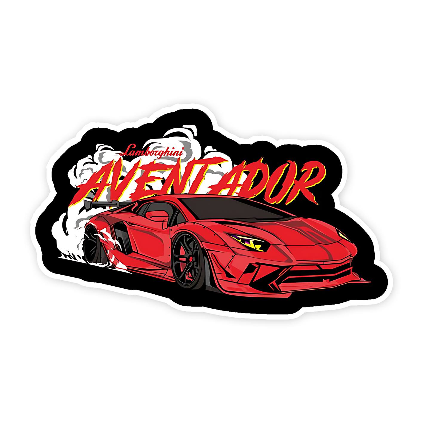Vector Sticker Design Lambo Lamborghini aventador car sticker – sticckiz.com