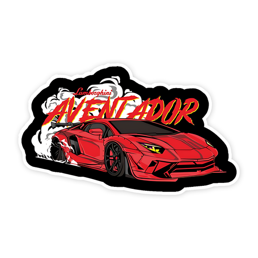 Lamborghini aventador car sticker