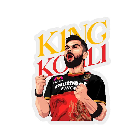King Kohli Sticker - sticckiz.com