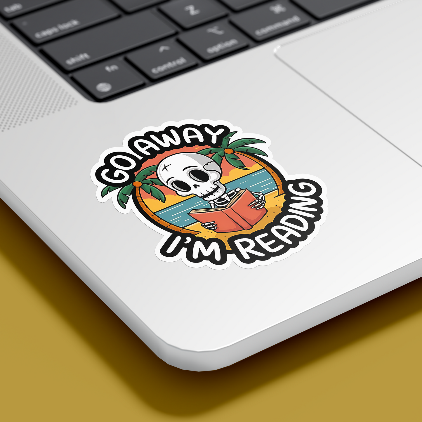 Go away I'm reading Sticker