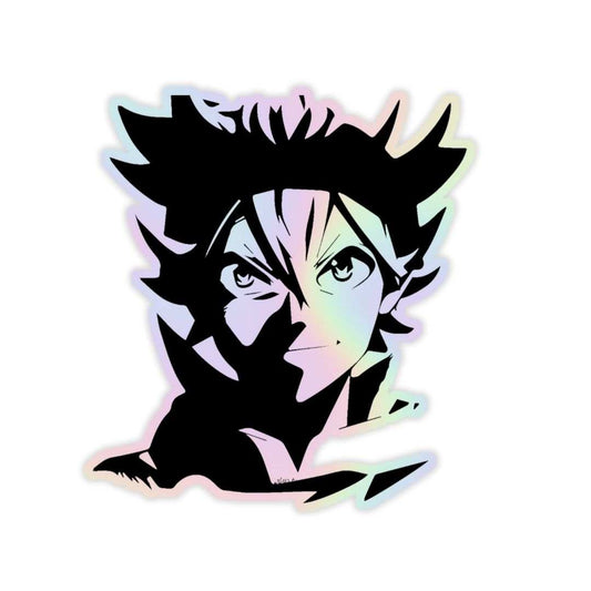 Black Clover Holographic Sticker - sticckiz.com