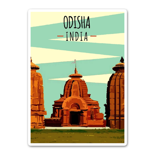 Odisha card Sticker