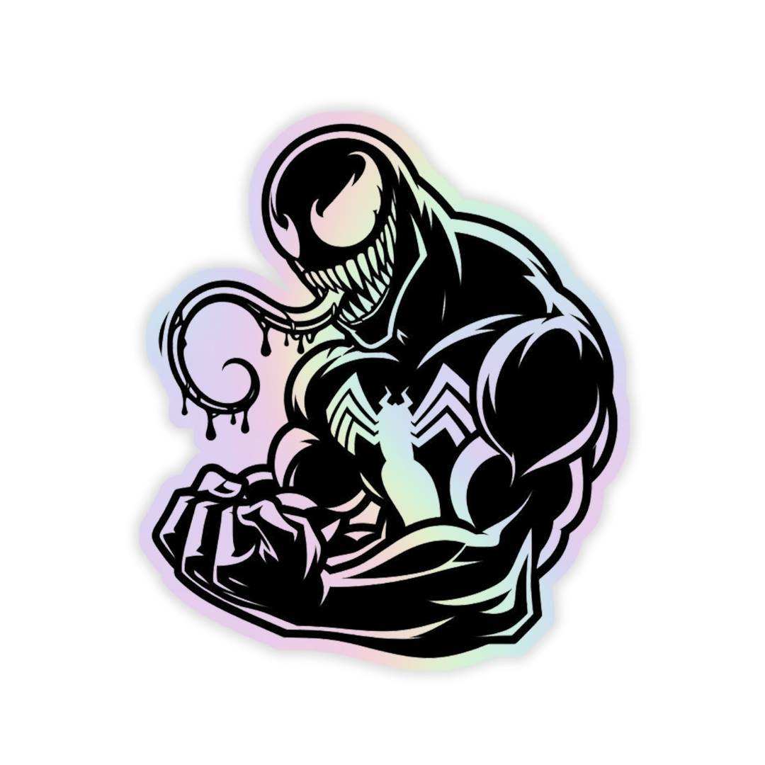 Venom Holographic Sticker - sticckiz.com