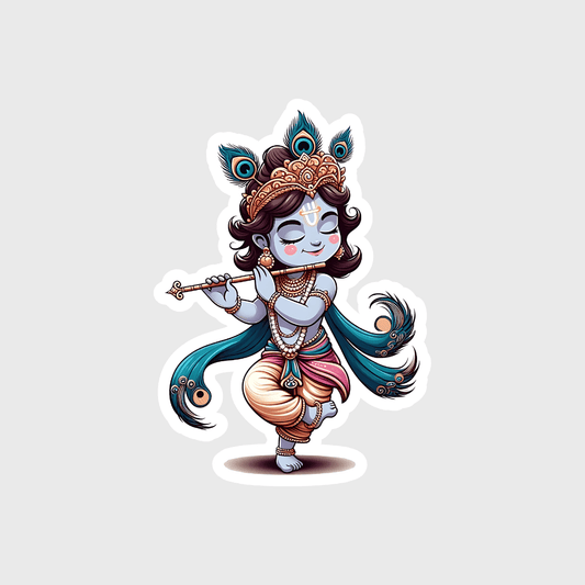 little krishna Sticker - sticckiz.com