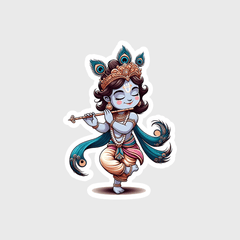 little krishna Sticker - sticckiz.com