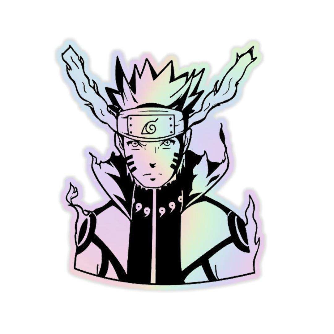 Naruto V4 Holographic Sticker - sticckiz.com