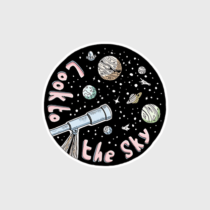 look the sky sticker - sticckiz.com