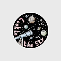 look the sky sticker - sticckiz.com