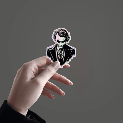 Joker V2 Holographic Sticker - sticckiz.com