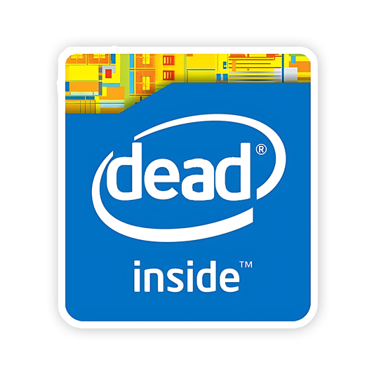 Dead Inside Simcard Sticker