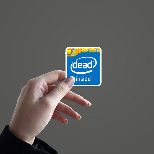 Dead Inside Simcard Sticker