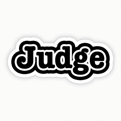 Judge Sticker - sticckiz.com