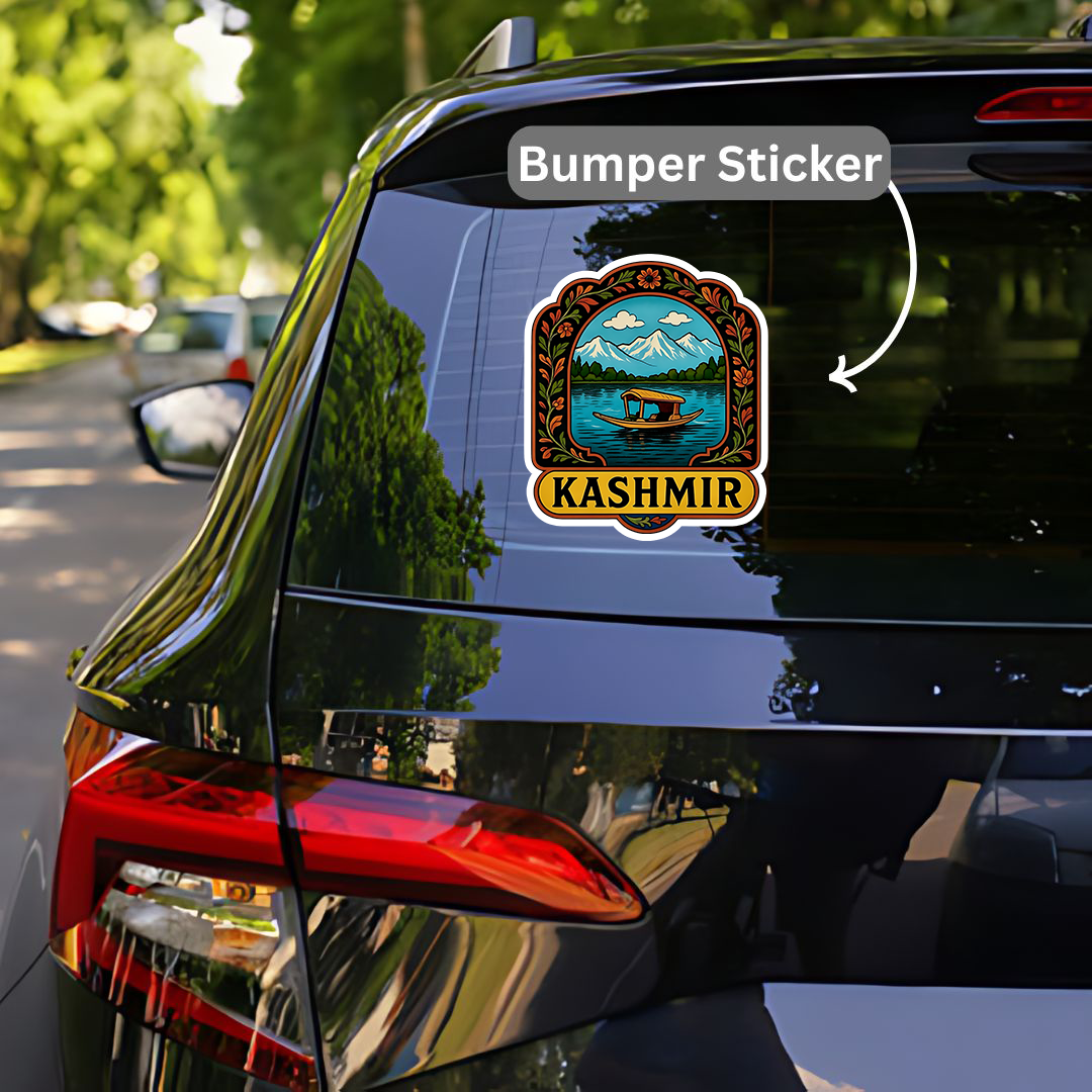 Kashmir artistic Bumper Sticker