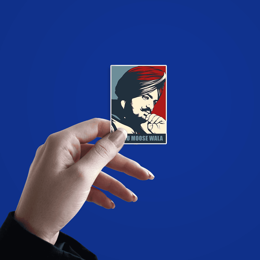 Moosewala Art card Sticker - sticckiz.com
