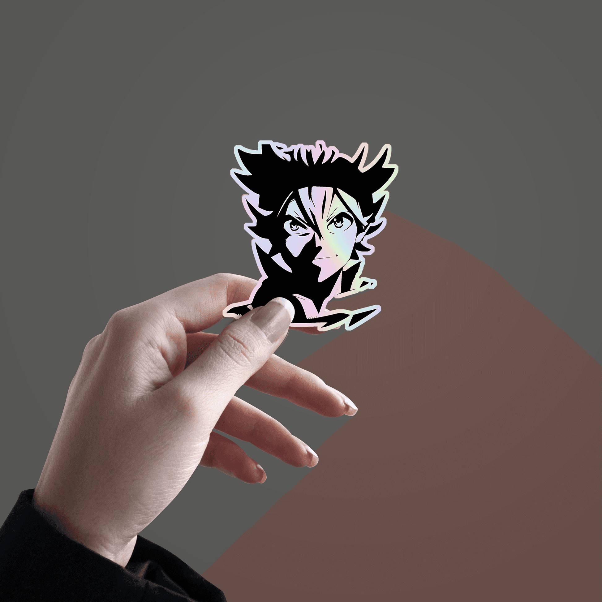 Black Clover Holographic Sticker - sticckiz.com