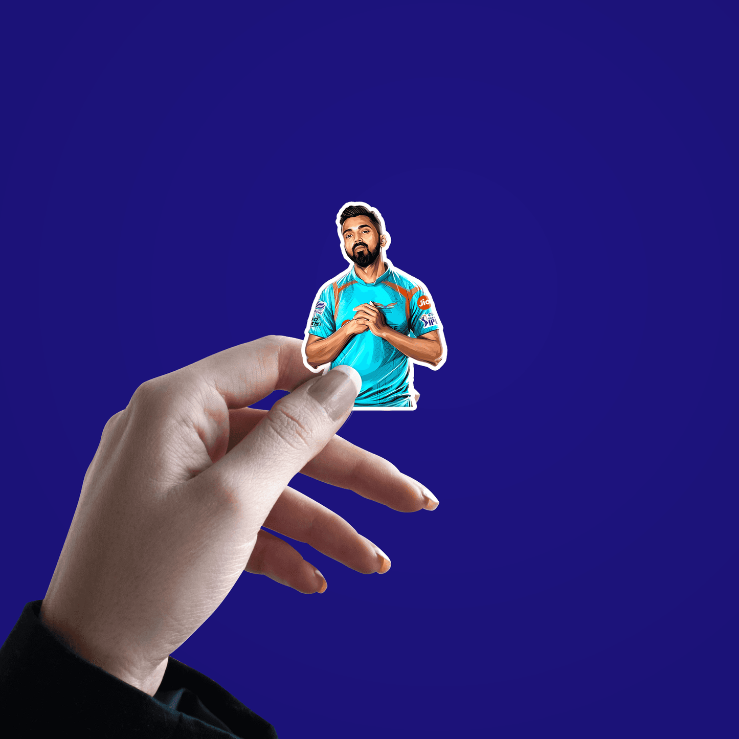 KL Rahul Sticker - sticckiz.com