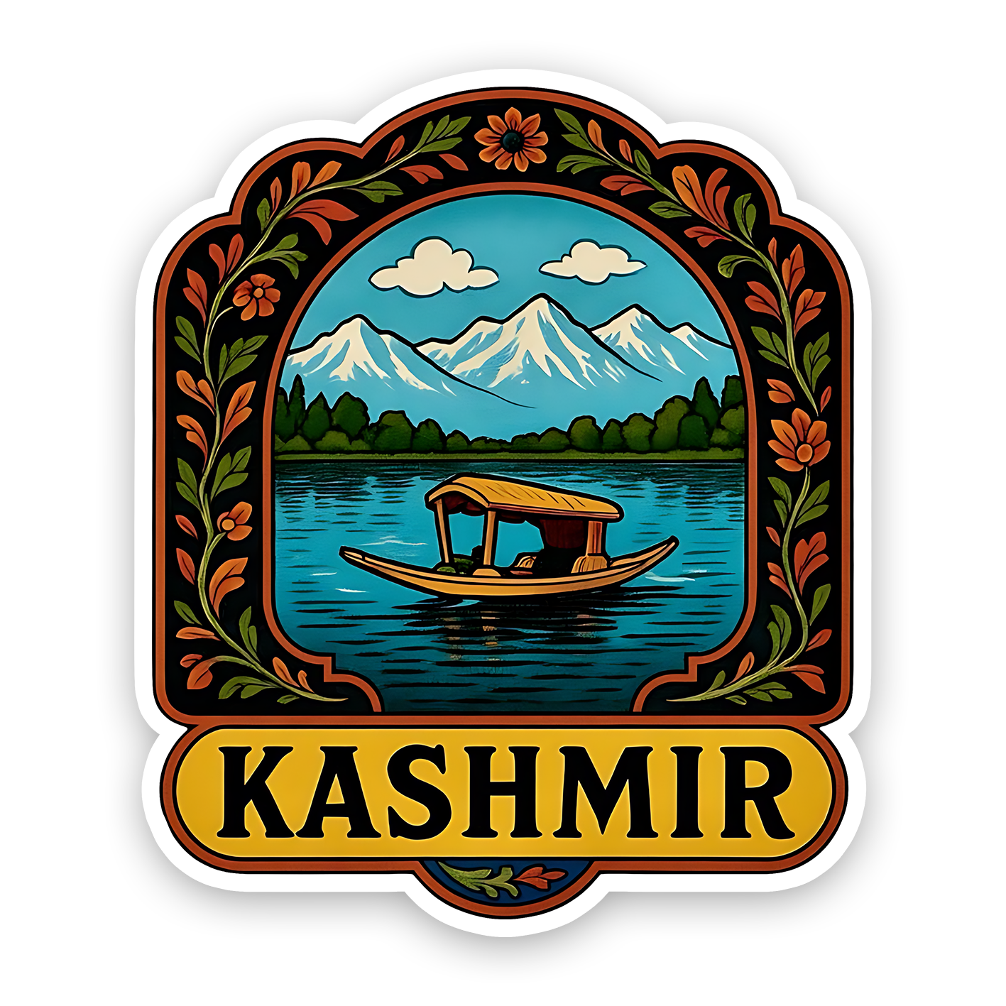 Kashmir artistic Bumper Sticker
