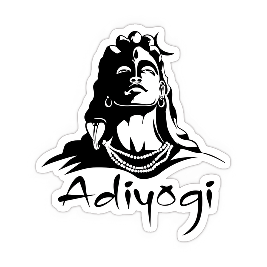 Adiyogi Shiva Sticker - sticckiz.com