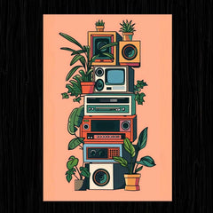 Aesthetic radio vintage vibe poster - sticckiz.com