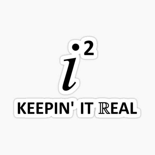 Algebra Keepin' It Real Sticker - sticckiz.com