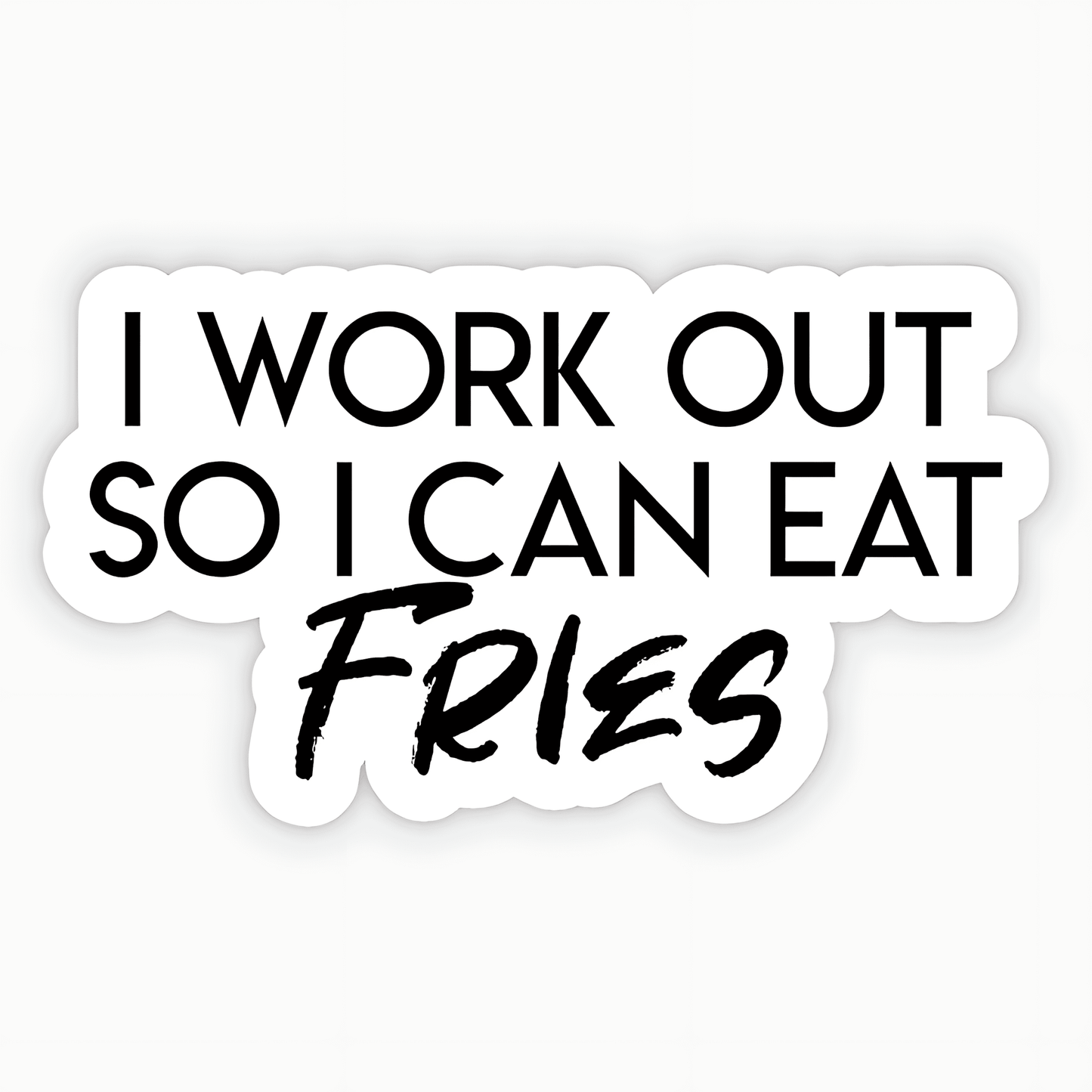 I Work Out Sticker - sticckiz.com