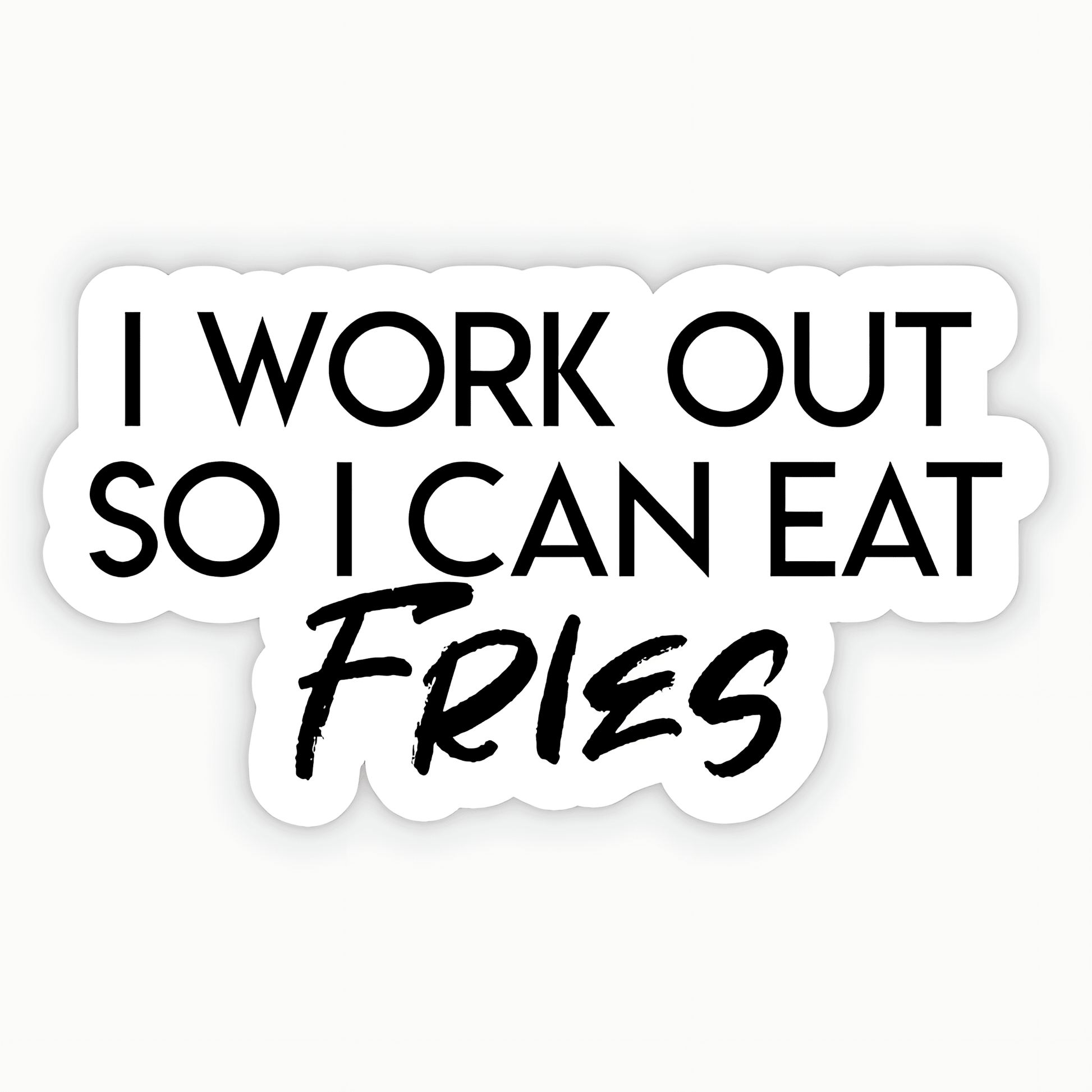 I Work Out Sticker - sticckiz.com
