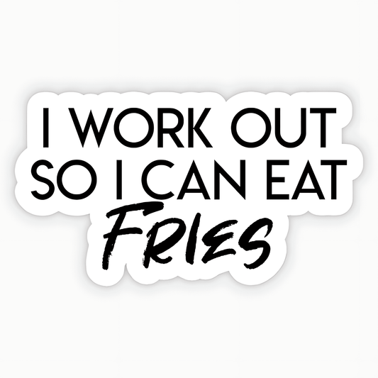 I Work Out Sticker - sticckiz.com