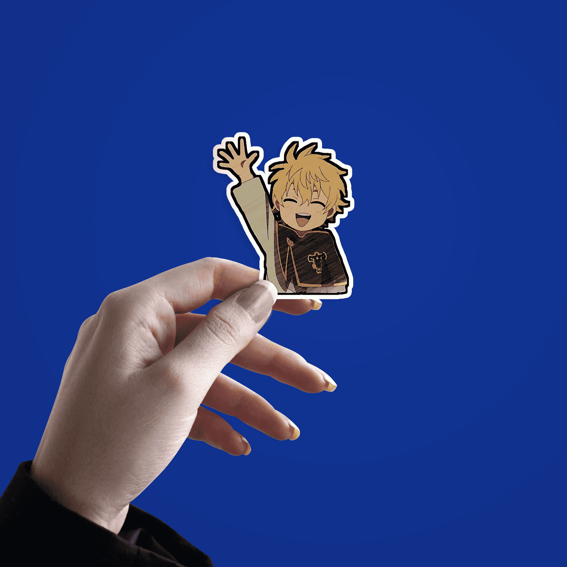 Black Clover happy Sticker - sticckiz.com