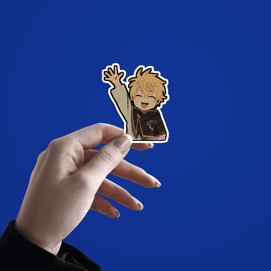 Black Clover happy Sticker - sticckiz.com