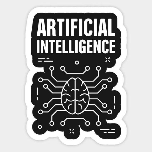 Artificial Intelligence Brain Sticker - sticckiz.com
