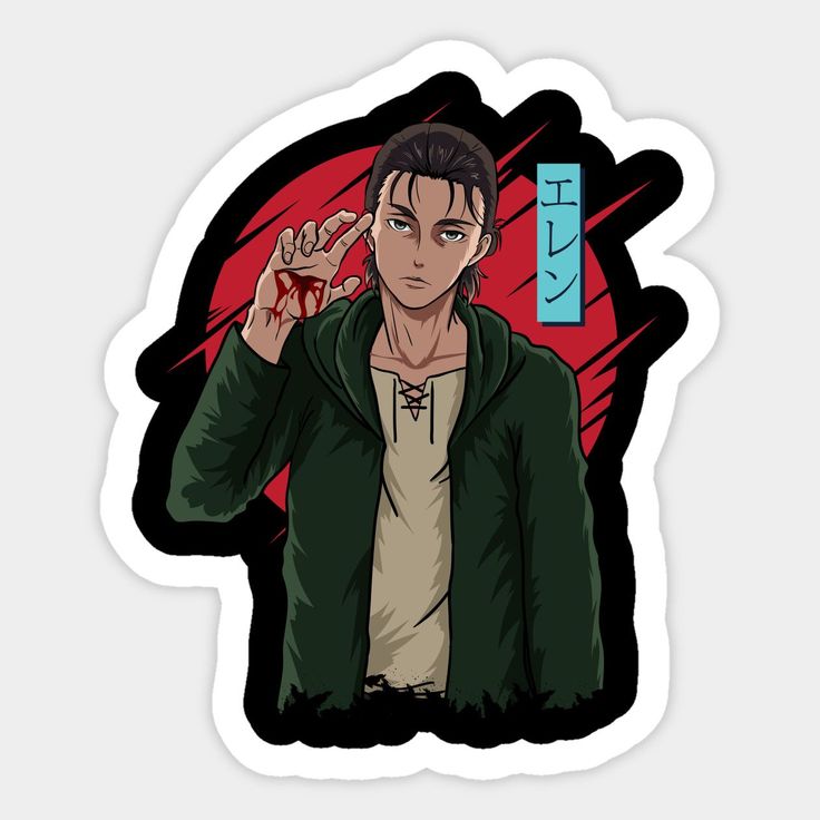 Eren Yeager from Attack on titan Sticker