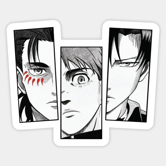 Attack on Titan anime design Sticker