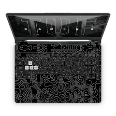 BLACK TOPOGRAPHY Laptop Skin - sticckiz.com