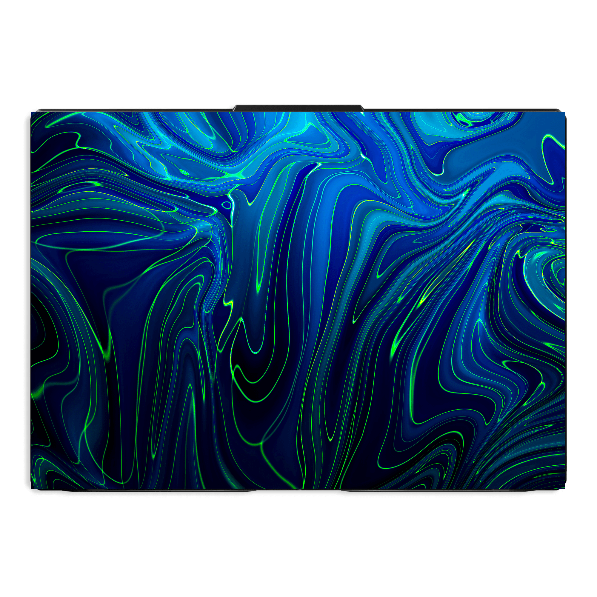 BLUE Fluid Design Laptop Skin - sticckiz.com