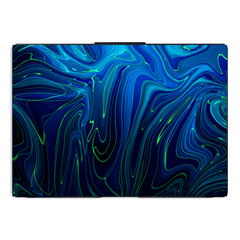 BLUE Fluid Design Laptop Skin - sticckiz.com
