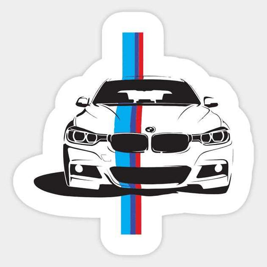 BMW M5 F10 Gold Sticker - sticckiz.com