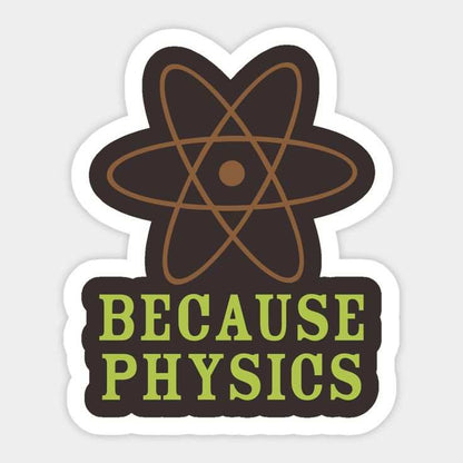 Because Physics Sticker - sticckiz.com