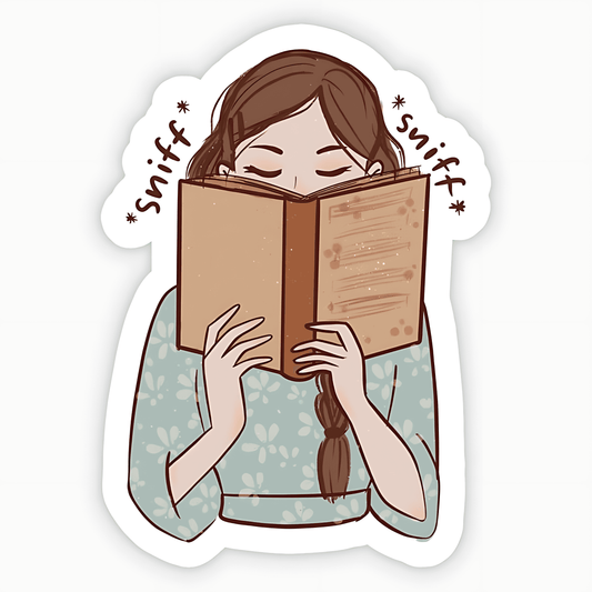 Sniffing Girl Sticker - sticckiz.com
