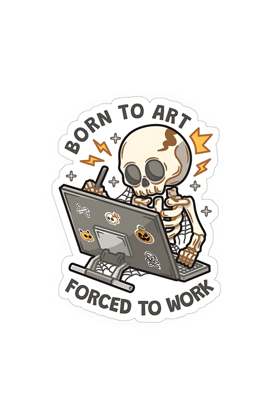 Born To Art Sticker - sticckiz.com