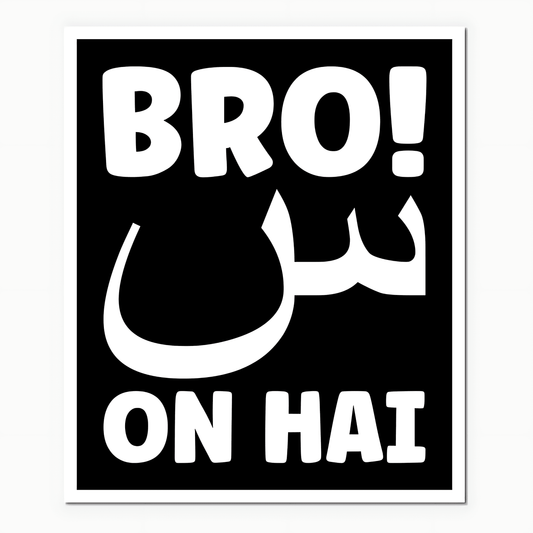Bro Scene On Hai Sticker - sticckiz.com