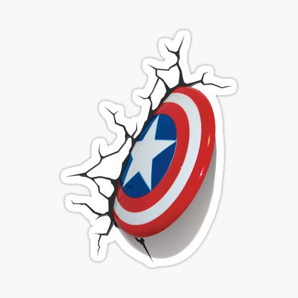 Captain America sheild Sticker