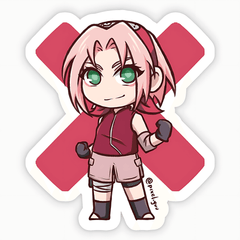 Chibi Sakura Sticker - sticckiz.com