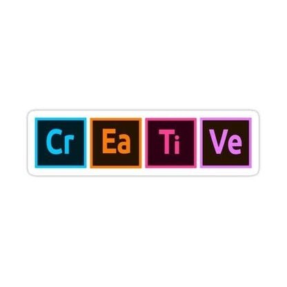 Creative Adobe Style Sticker - sticckiz.com