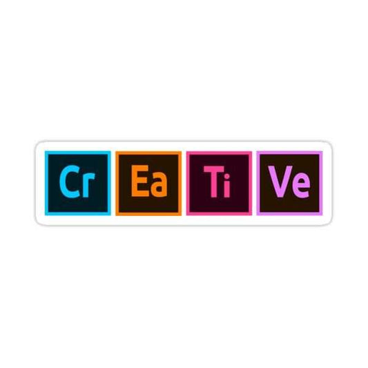 Creative Adobe Style Sticker - sticckiz.com
