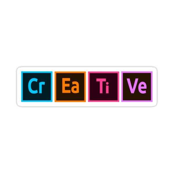 Creative Adobe Style Sticker - sticckiz.com