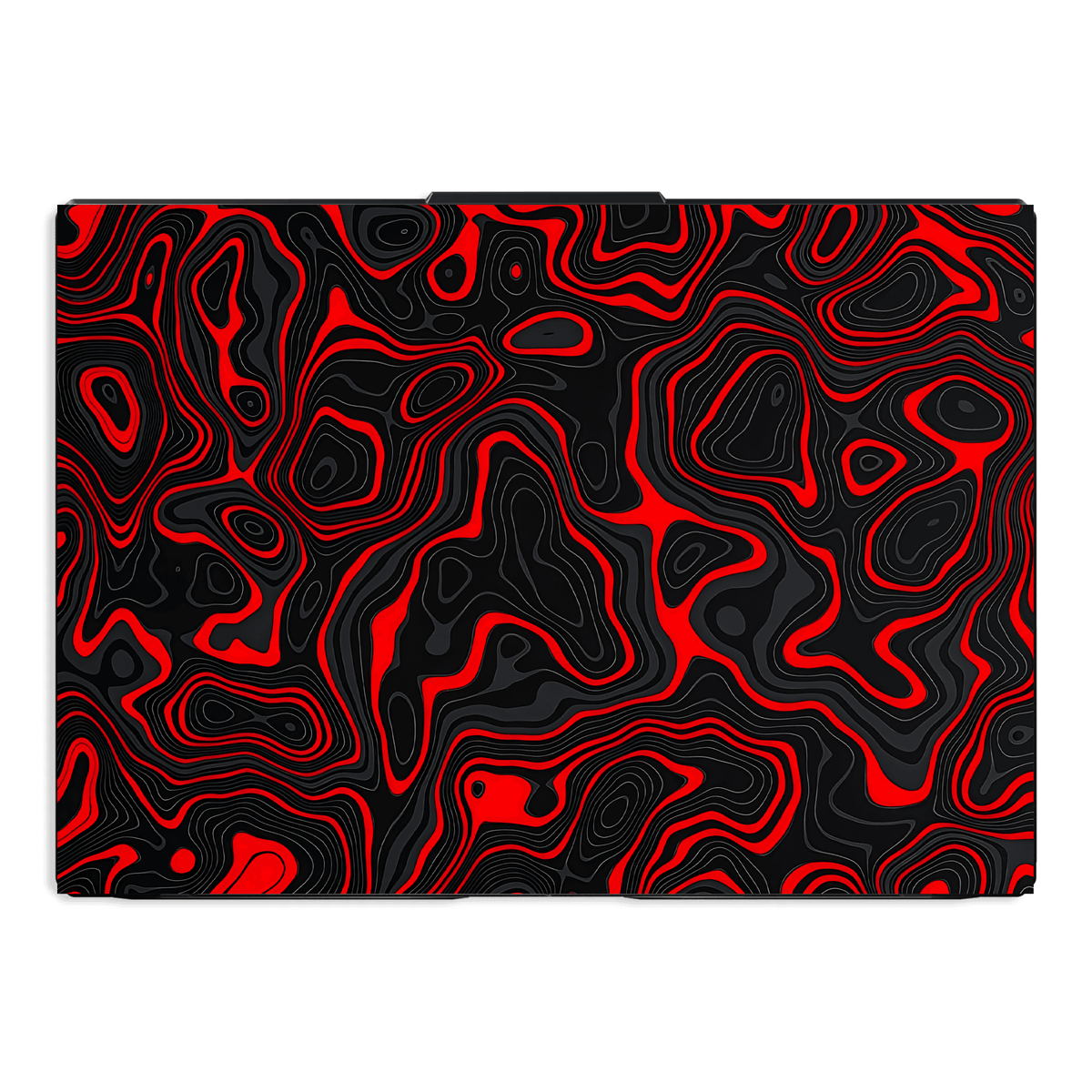 Crimson Waves Laptop Skin - sticckiz.com