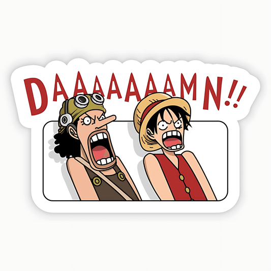Daaamn Sticker - sticckiz.com
