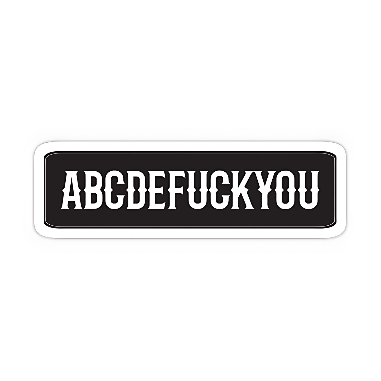 ABCDF#CKYOU Sticker - sticckiz.com