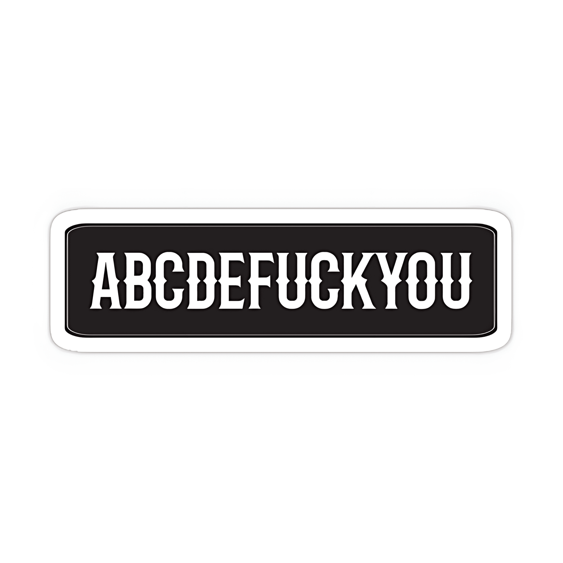 ABCDF#CKYOU Sticker - sticckiz.com
